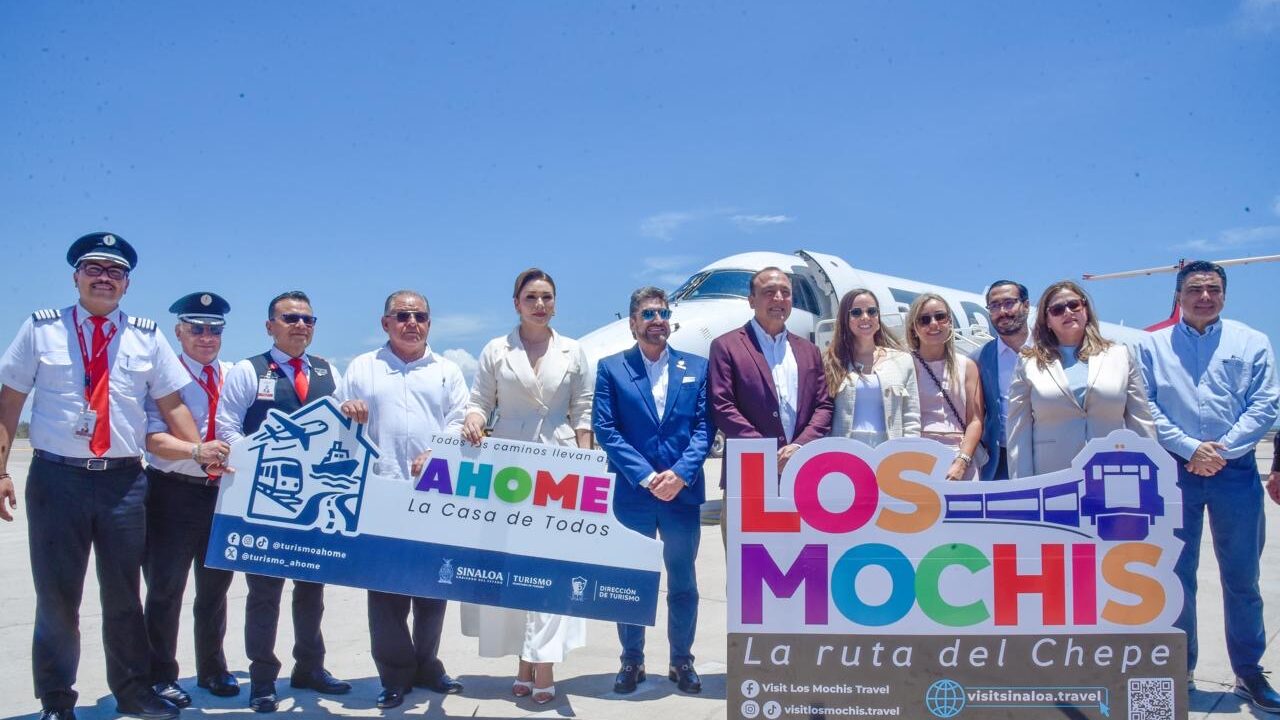 ANTONIO MENENDEZ CELEBRA APERTURA DE NUEVAS CONEXIONES AÉREAS EN AHOME