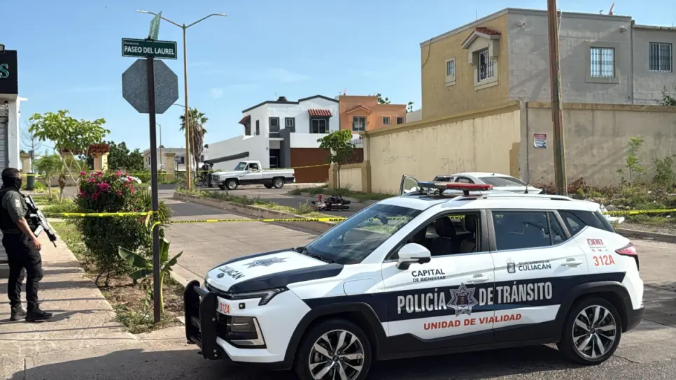 MOTOCILISTA PIERDE LA VIDA EN CHOQUE REGISTRADO EN VILLAS DEL CEDRO, CULIACÁN